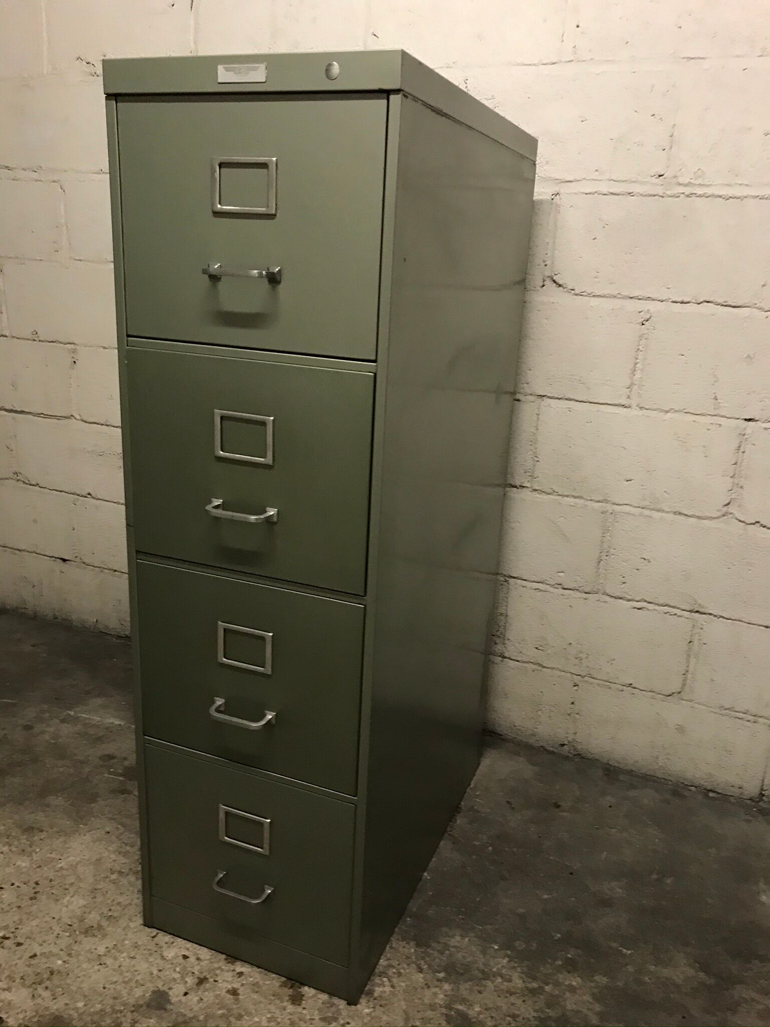 Vintage metal industrial furniture with YAC 1950 drawers
