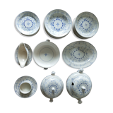 Copenhagen Boch la Louvière earthenware dishware service
