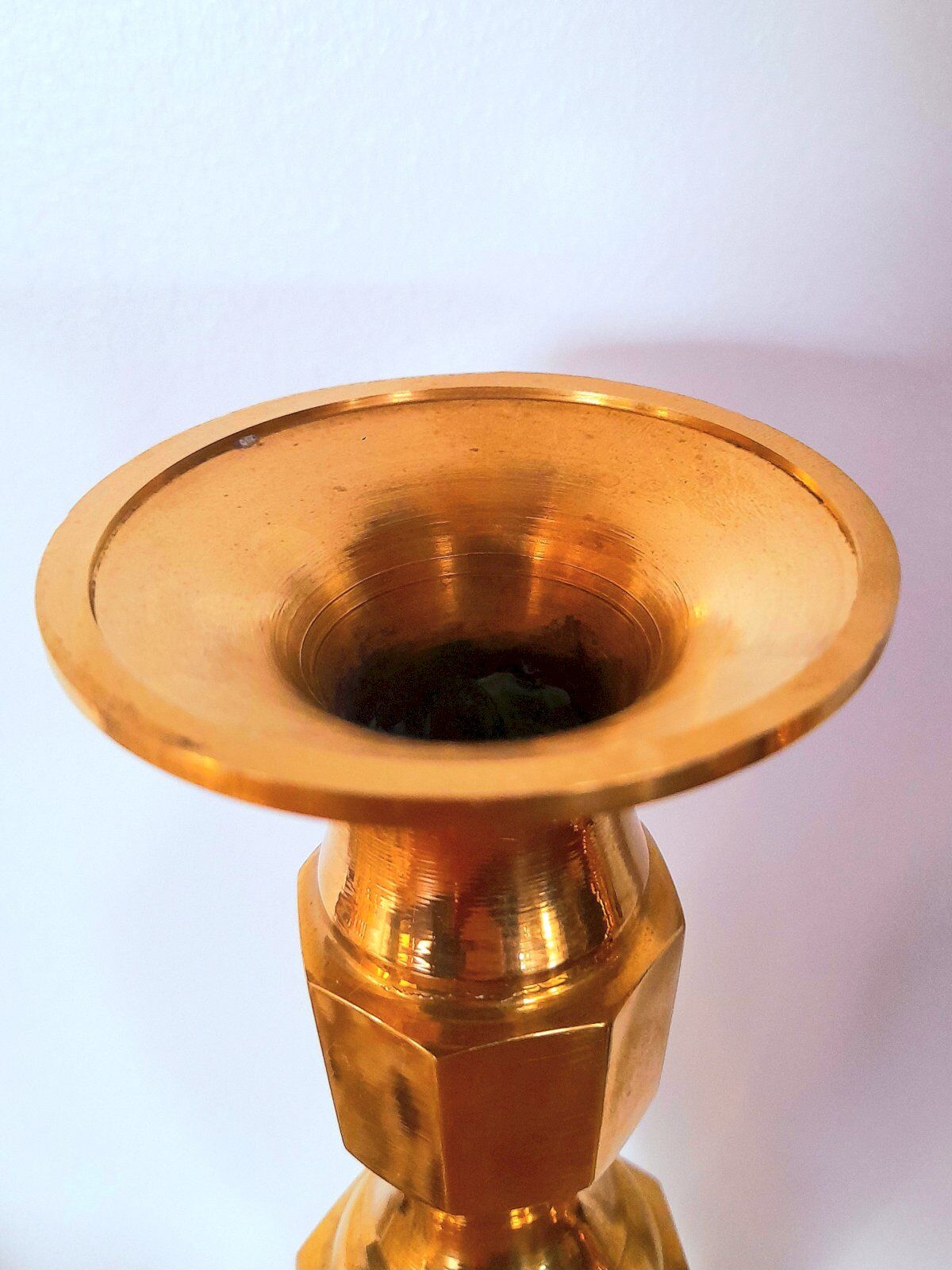 Pair of brass candlesticks