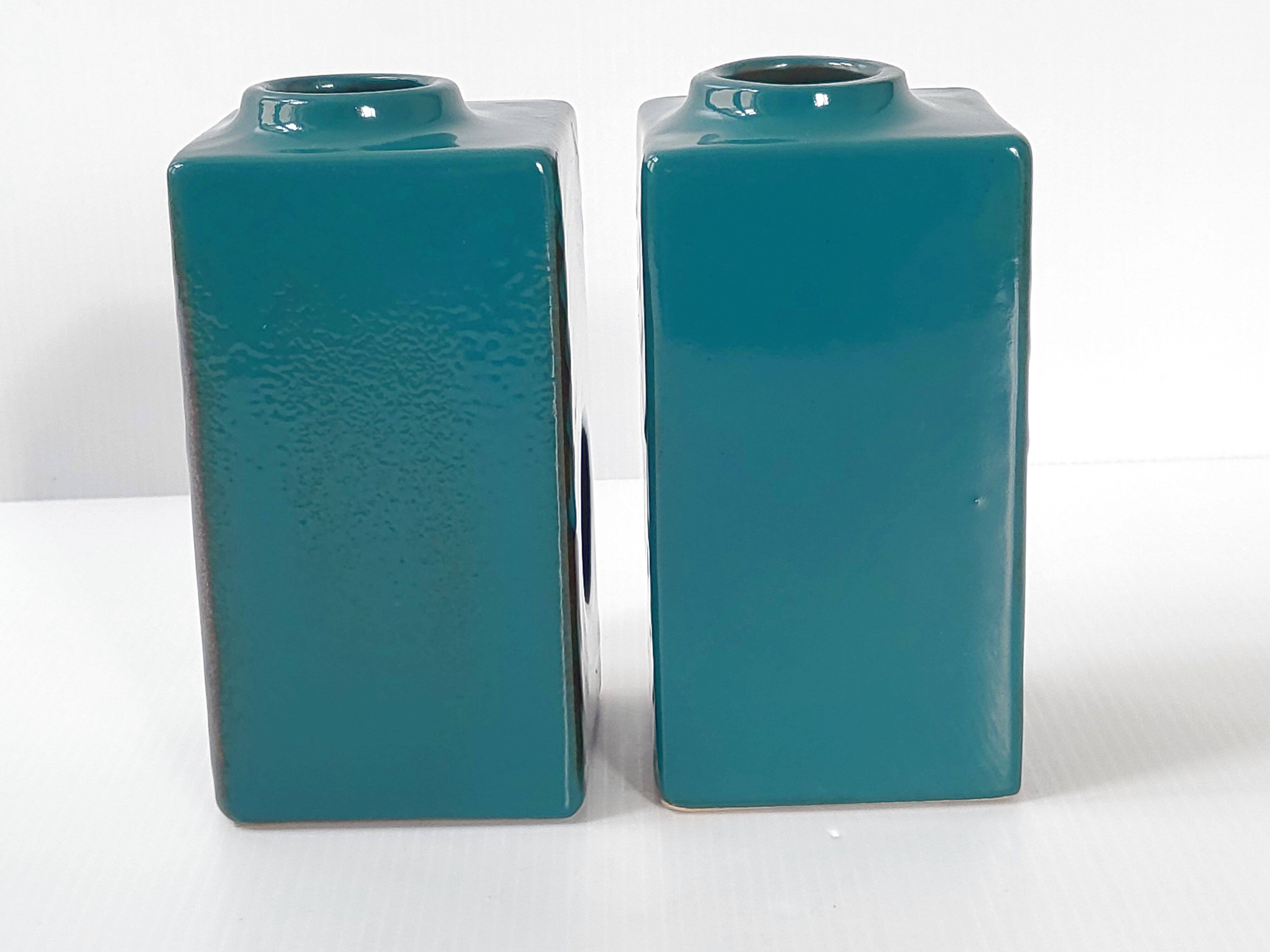 Pair of vintage Veb Haldensleben vases 1960