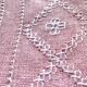 6 serviettes de table brodées ajourées