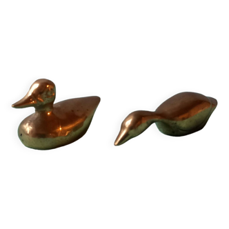 Couple of small brass ducks