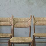 Mid-century italian dining chairs, 1950s, set of 5