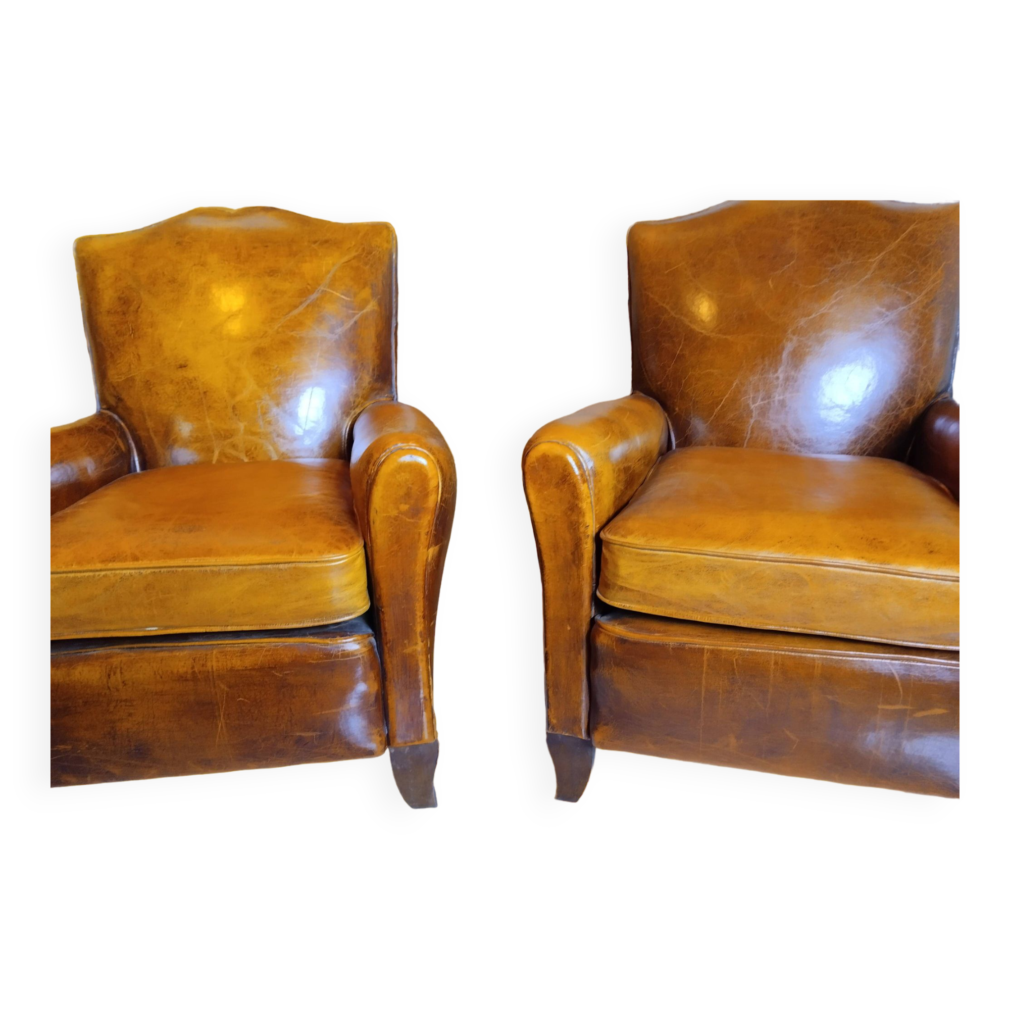 Pair of club chairs