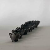 Famille de 6 Hérissons en métal par Walter Bosse, design 1950