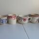 6 coffee cups Digoin Badonviller Sarreguemines
