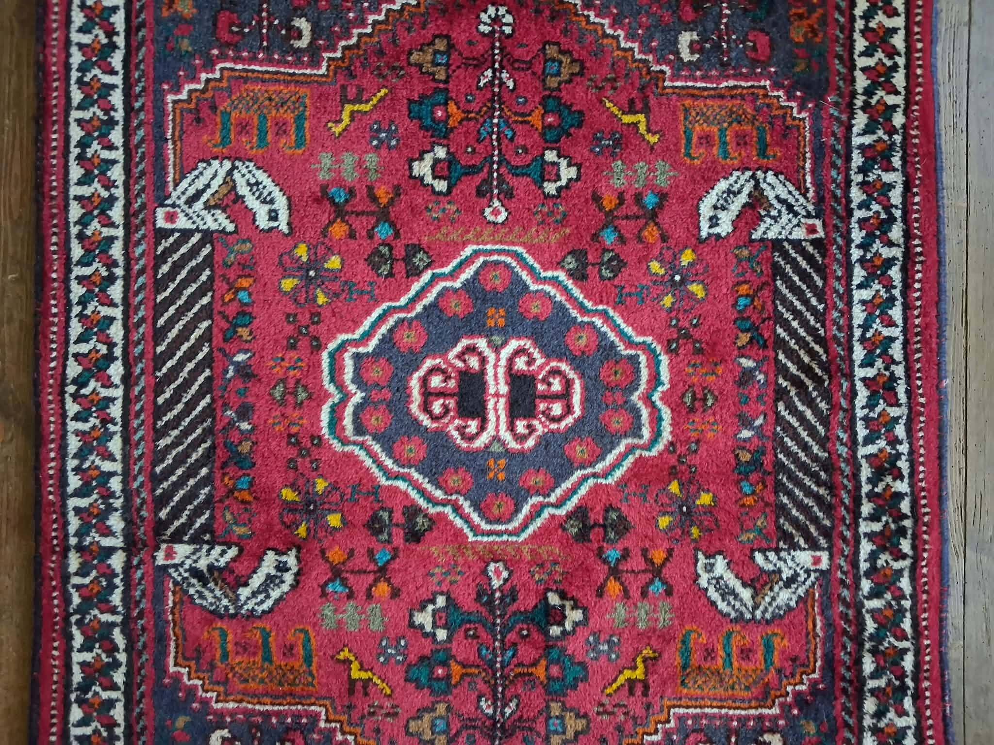 Tapis Persan Qashqaï fait main 140x100cm