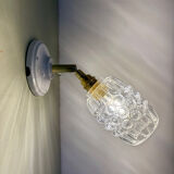 Vintage bubble glass tulip wall light