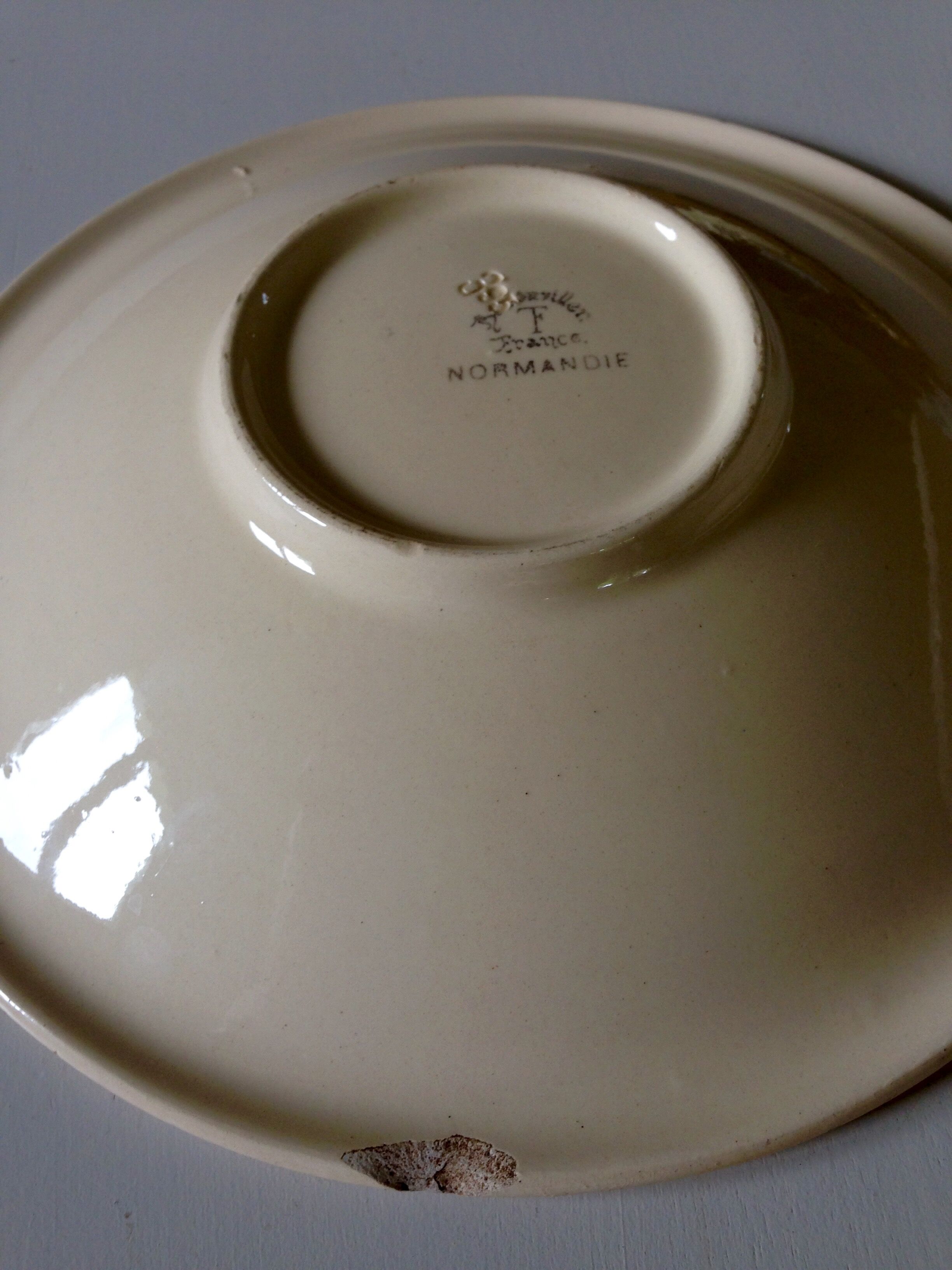 Dishes Badonviller model Normandy circa 1940