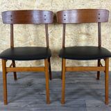 2x 60s 70s teak dining chair by Farstrup Møbler Made in Denmark