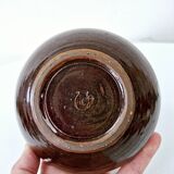 Empty Ashtray Pocket Cup Vintage Ceramic AC Pottery Blue Gradients