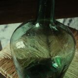Bonbonne Dame Jeanne Collection Viresa en verre vert