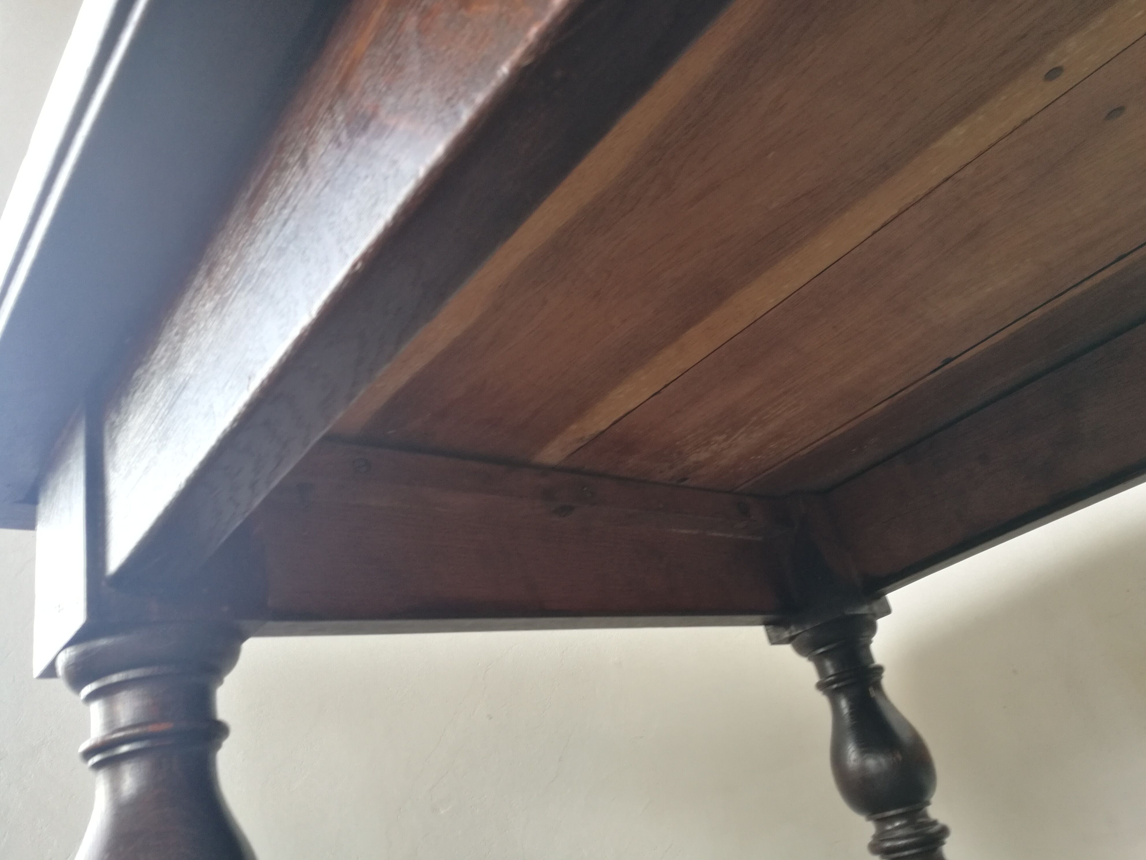 Massive oak farm table