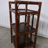Vintage rattan shelf