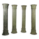 Large carved wooden columns