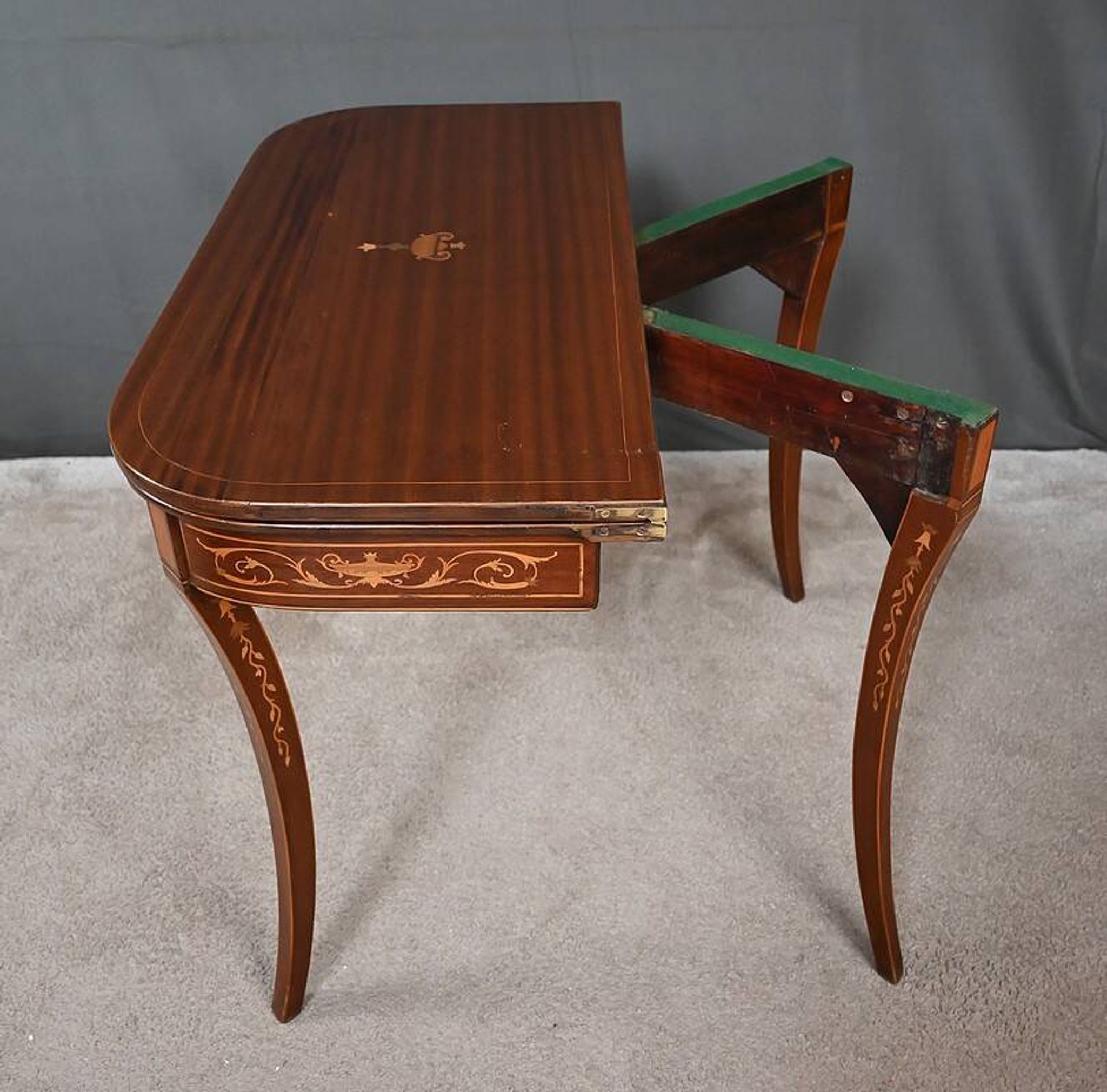 Mahogany Game Console Table – 1920