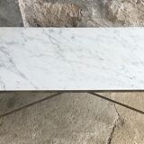 Brass and marble coffee table - 20th century