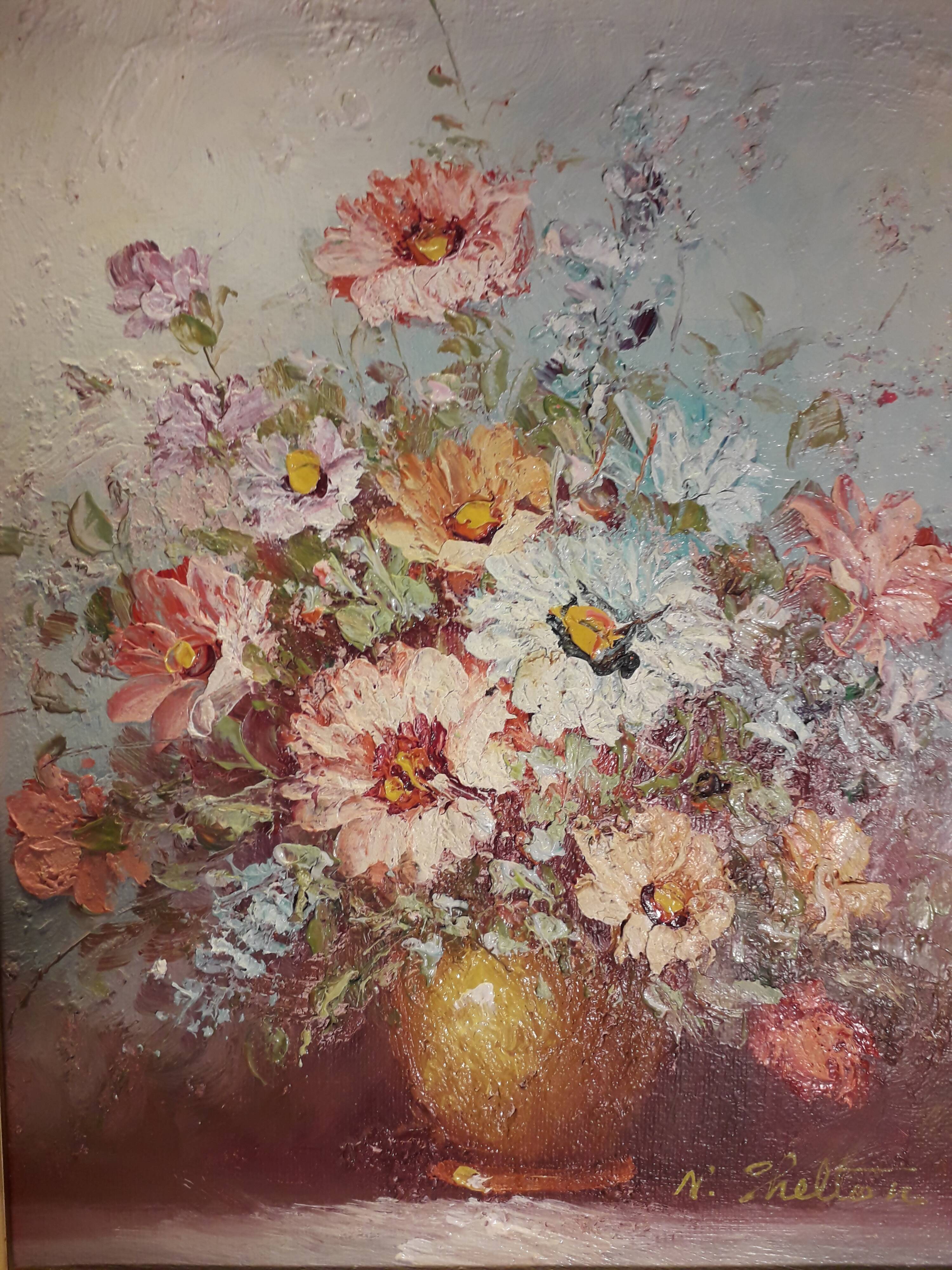 Flower bouquet painting