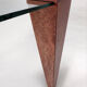 Bureau triangulaire sculptural – Pièce unique en loupes précieuses