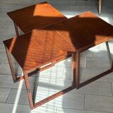 Kai Kristiansen teak built-in tables, 60s design