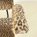 Vintage modernist leopard armchair