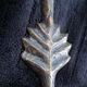 Rare Unique Pair of Bronze Wall Lights with Leaf Design by Lucien Gau Folio