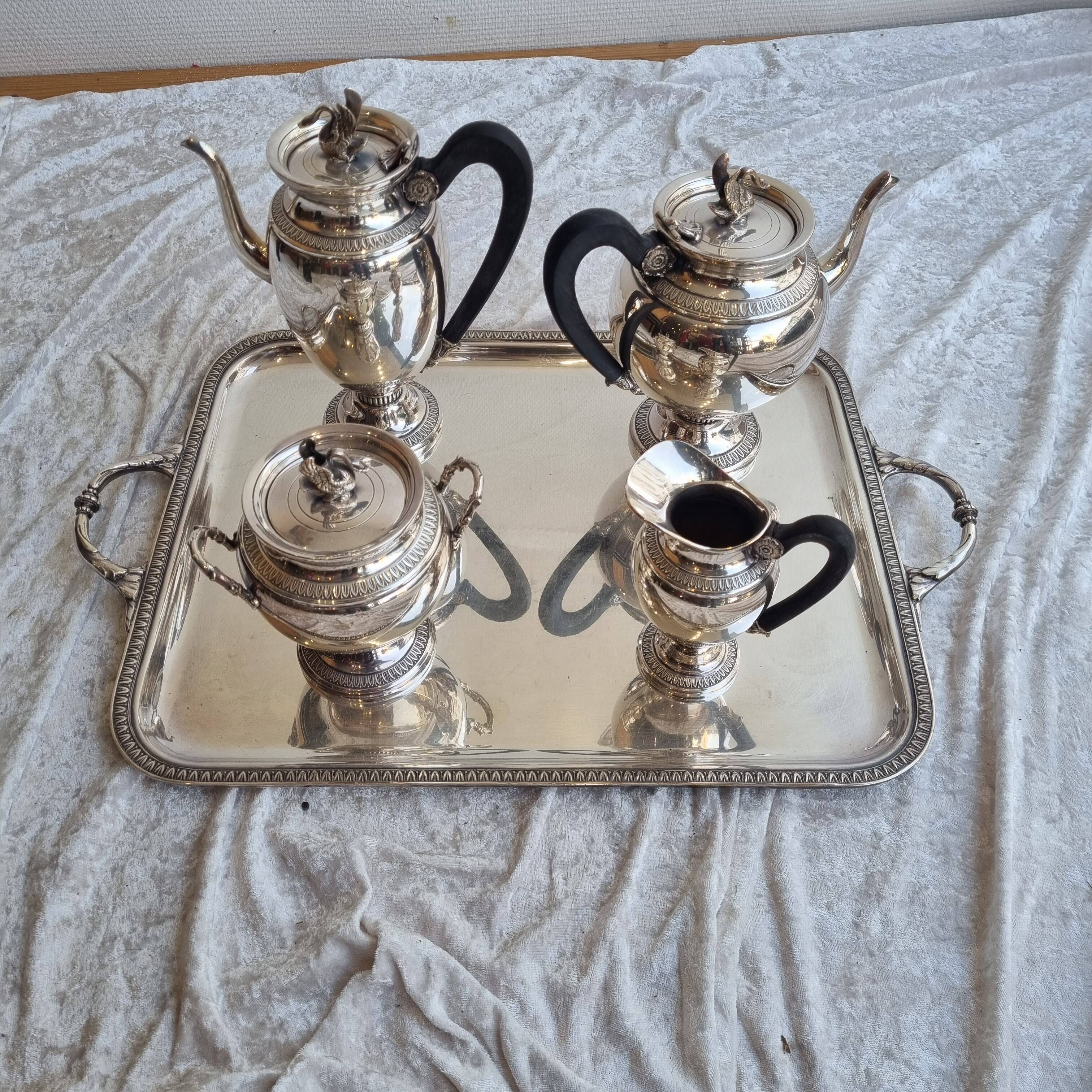 Empire silver tea and coffee set