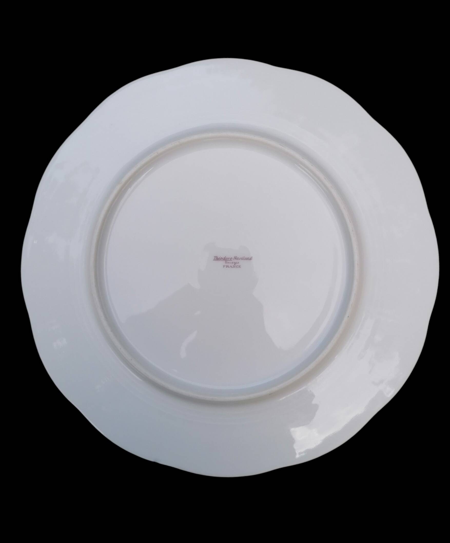 4 assiettes Théodore Haviland porcelaine Limoges