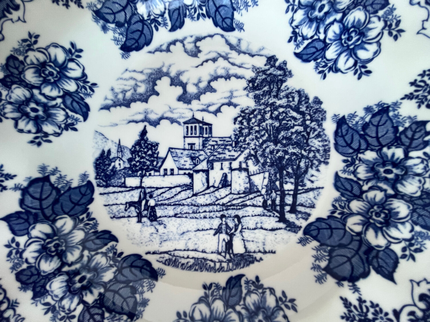 5 hollow plates English décor