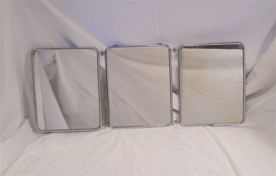 Barber triptych mirror 69x28cm