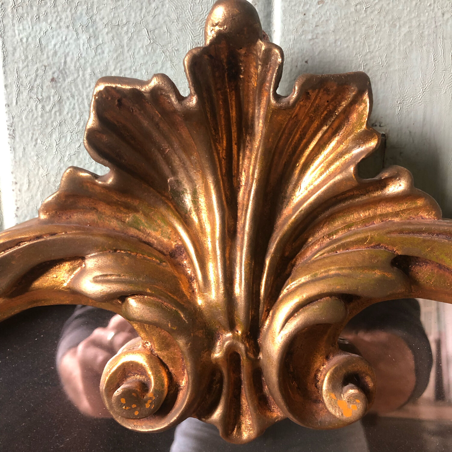 Golden vintage mirror