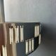 Mid-century crystal glass UFO pendant light