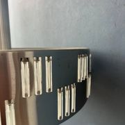 Suspension UFO mid-century en verre cristal