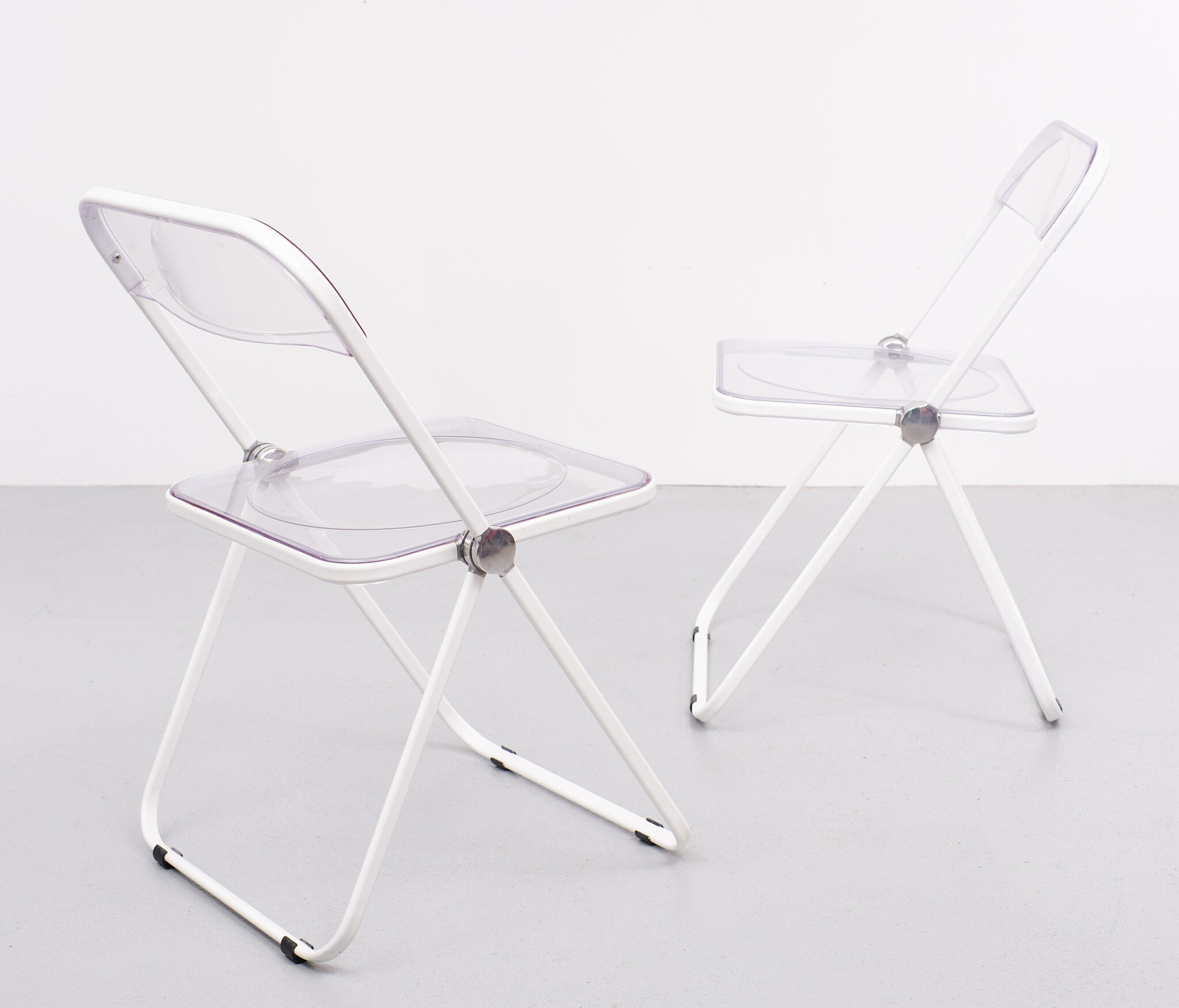 Plia folding chairs by  Giancarle Piretti for Castelli, 1970s, Italy