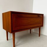 Scandinavian low "TV" unit in teak.