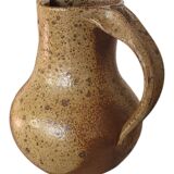 Pyrite stoneware pitcher signed Michel Dumont / Puisaye
