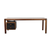 Teak and leather executive writing desk 1960