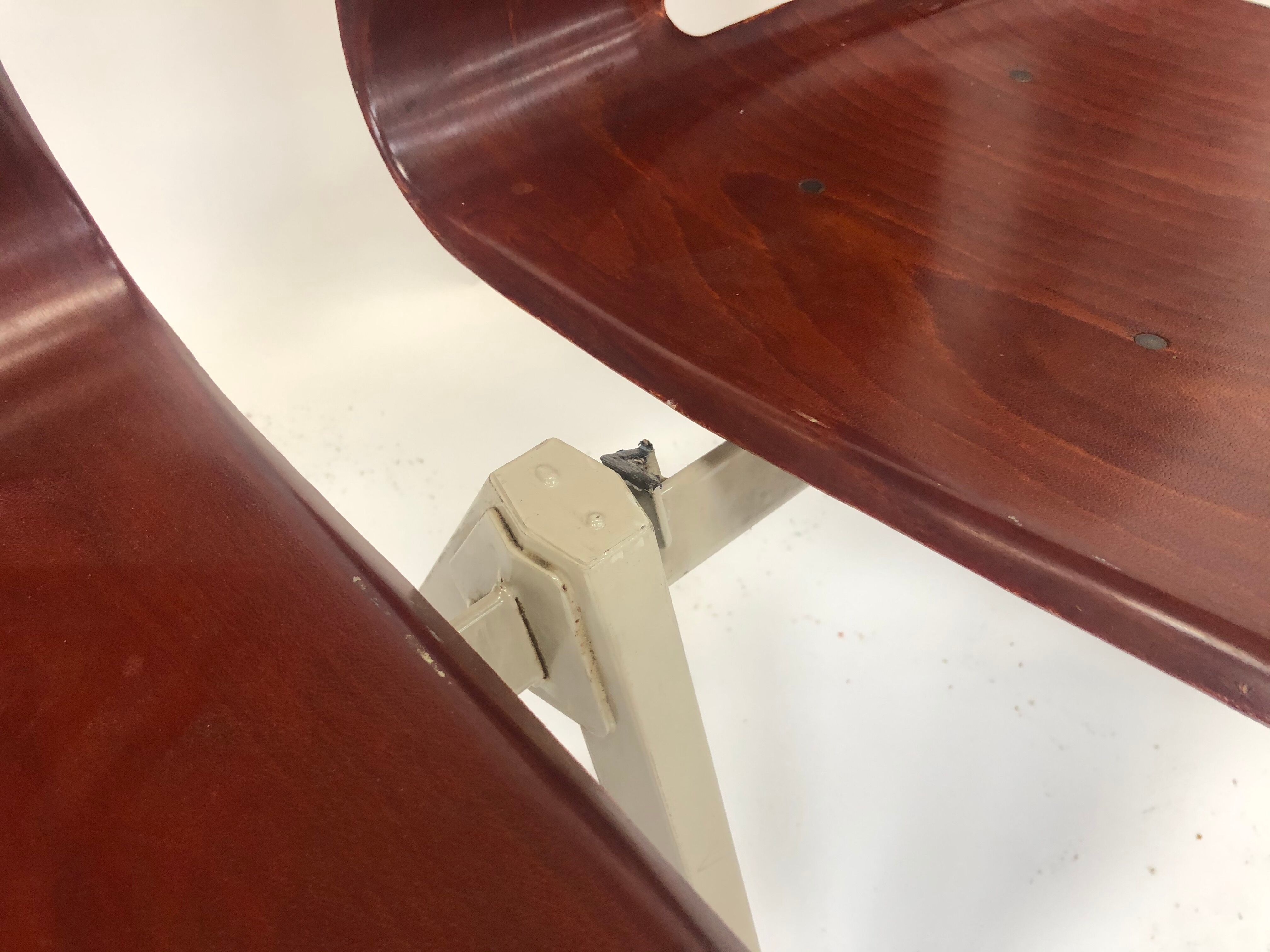 Galvanitas Pagholz vintage school chairs