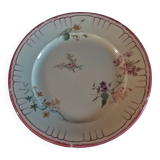 Assiette plate faïence de Choisy le Roi pour Au vase étrusque Paris