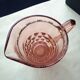 Vintage pink glass water carafe pitcher