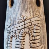 Vase signed EVA-SUD Mod. Dep vintage Italian ceramic