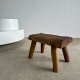 Stool in blond teak