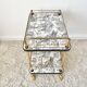 Vintage golden service toile de Jouy