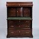 Secretary – Polished oak – Green felt cloth & brass handles – 4 drawers – 1820s