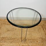 Vintage Italian Coffee Table 1970s - Chrome & Glass - Elegance