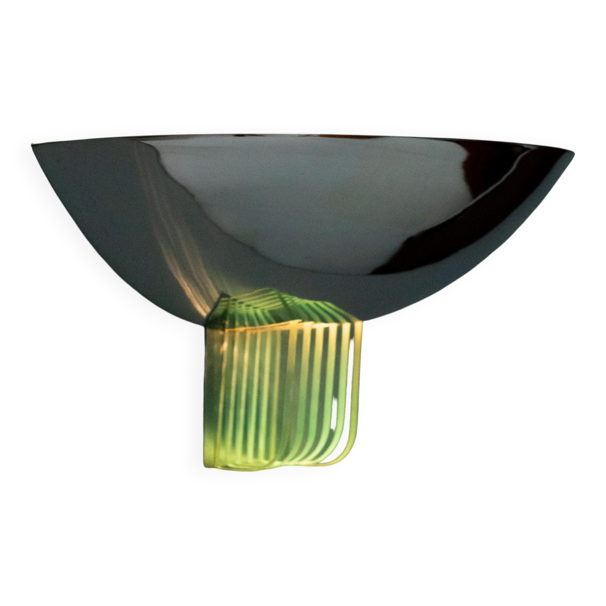 Chrome and crystal wall light, Italy, 1960s