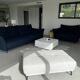 Blue sofas