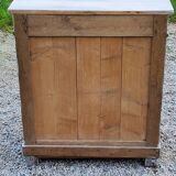 Early 20th century Parisian sideboard in solid wood with gray patina