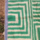 Traditional handmade pure wool rug, size 140 x 260 cm