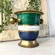 French Cloisonne cooler, Vintage Shell Inlay Barware Enamel Ice Bucket